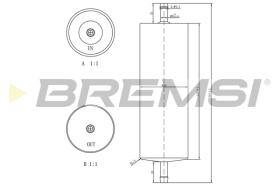 BREMSI FE1520 - FILTRO CARBURANTE - FUEL FILTER