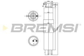 BREMSI FE1521 - FILTRO CARBURANTE - FUEL FILTER