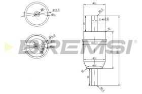BREMSI FE1823 - FILTRO CARBURANTE - FUEL FILTER