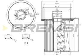 BREMSI FE1846 - FILTRO CARBURANTE - FUEL FILTER