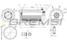 BREMSI FE1848 - FILTRO CARBURANTE - FUEL FILTER