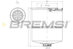 BREMSI FE1870 - FILTRO CARBURANTE - FUEL FILTER