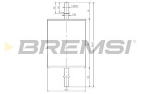 BREMSI FE1885 - FILTRO CARBURANTE - FUEL FILTER