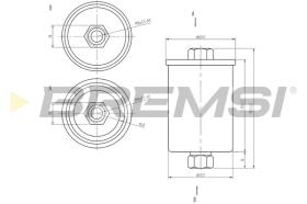BREMSI FE1886 - FILTRO CARBURANTE - FUEL FILTER