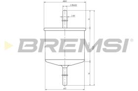 BREMSI FE1887 - FILTRO CARBURANTE - FUEL FILTER