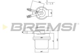 BREMSI FE1889 - FILTRO CARBURANTE - FUEL FILTER