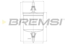 BREMSI FE1891 - FILTRO CARBURANTE - FUEL FILTER