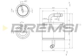 BREMSI FE1893 - FILTRO CARBURANTE - FUEL FILTER