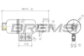 BREMSI FE1909 - FILTRO CARBURANTE - FUEL FILTER