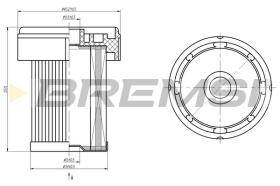 BREMSI FE2450 - FILTRO CARBURANTE - FUEL FILTER