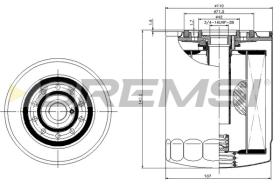 BREMSI FL0297 - FILTRI OLIO - OIL FILTER