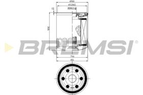 BREMSI FL0300 - FILTRI OLIO - OIL FILTER