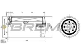 BREMSI FL0758 - FILTRI OLIO - OIL FILTER