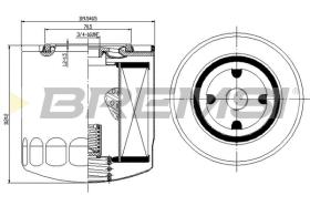 BREMSI FL1295 - FILTRI OLIO - OIL FILTER