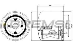 BREMSI FL1299 - FILTRI OLIO - OIL FILTER