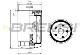 BREMSI FL1306 - FILTRI OLIO - OIL FILTER