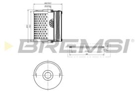 BREMSI FL1395 - FILTRI OLIO - OIL FILTER
