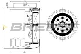BREMSI FL1420 - FILTRI OLIO - OIL FILTER