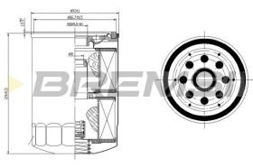 BREMSI FL1422 - FILTRI OLIO - OIL FILTER