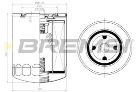 BREMSI FL1424 - FILTRI OLIO - OIL FILTER