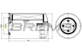 BREMSI FL1425 - FILTRI OLIO - OIL FILTER