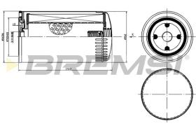 BREMSI FL1429 - FILTRI OLIO - OIL FILTER