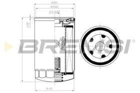 BREMSI FL1439 - FILTRI OLIO - OIL FILTER