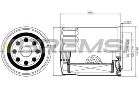BREMSI FL1466 - FILTRI OLIO - OIL FILTER