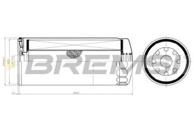 BREMSI FL1471 - FILTRI OLIO - OIL FILTER