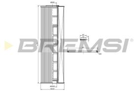 BREMSI FL1735 - FILTRI OLIO - OIL FILTER