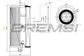 BREMSI FL1736 - FILTRI OLIO - OIL FILTER