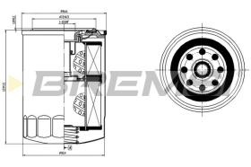 BREMSI FL1756 - FILTRI OLIO - OIL FILTER