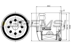 BREMSI FL1771 - FILTRI OLIO - OIL FILTER