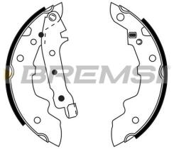 BREMSI GF0101 - GANASCE FRENO - BRAKE SHOES