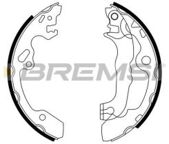 BREMSI GF0238 - GANASCE FRENO - BRAKE SHOES