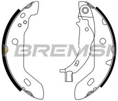 BREMSI GF0304 - GANASCE FRENO - BRAKE SHOES
