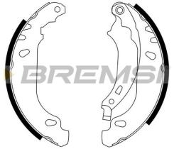 BREMSI GF0408 - GANASCE FRENO - BRAKE SHOES