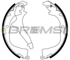 BREMSI GF0561 - GANASCE FRENO - BRAKE SHOES