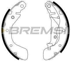 BREMSI GF0633 - GANASCE FRENO - BRAKE SHOES