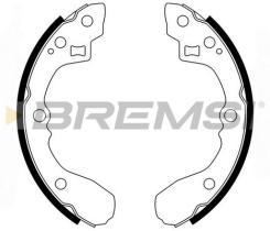 BREMSI GF0761 - GANASCE FRENO - BRAKE SHOES