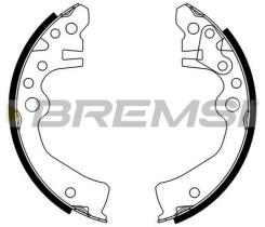 BREMSI GF0878 - GANASCE FRENO - BRAKE SHOES