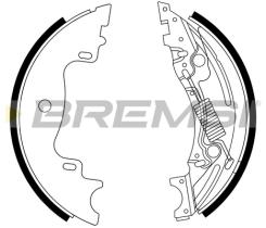 BREMSI GF1106 - GANASCE FRENO - BRAKE SHOES