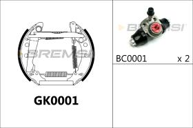 BREMSI GK0001 - KIT PREM. GANASCE - FAST SHOES KIT