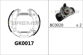 BREMSI GK0017 - KIT PREM. GANASCE - FAST SHOES KIT