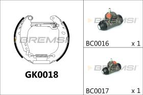 BREMSI GK0018 - KIT PREM. GANASCE - FAST SHOES KIT