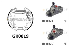 BREMSI GK0019 - KIT PREM. GANASCE - FAST SHOES KIT