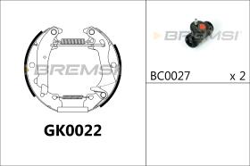 BREMSI GK0022 - KIT PREM. GANASCE - FAST SHOES KIT