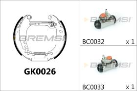 BREMSI GK0026 - KIT PREM. GANASCE - FAST SHOES KIT