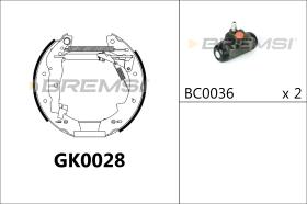 BREMSI GK0028 - KIT PREM. GANASCE - FAST SHOES KIT