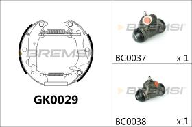 BREMSI GK0029 - KIT PREM. GANASCE - FAST SHOES KIT
